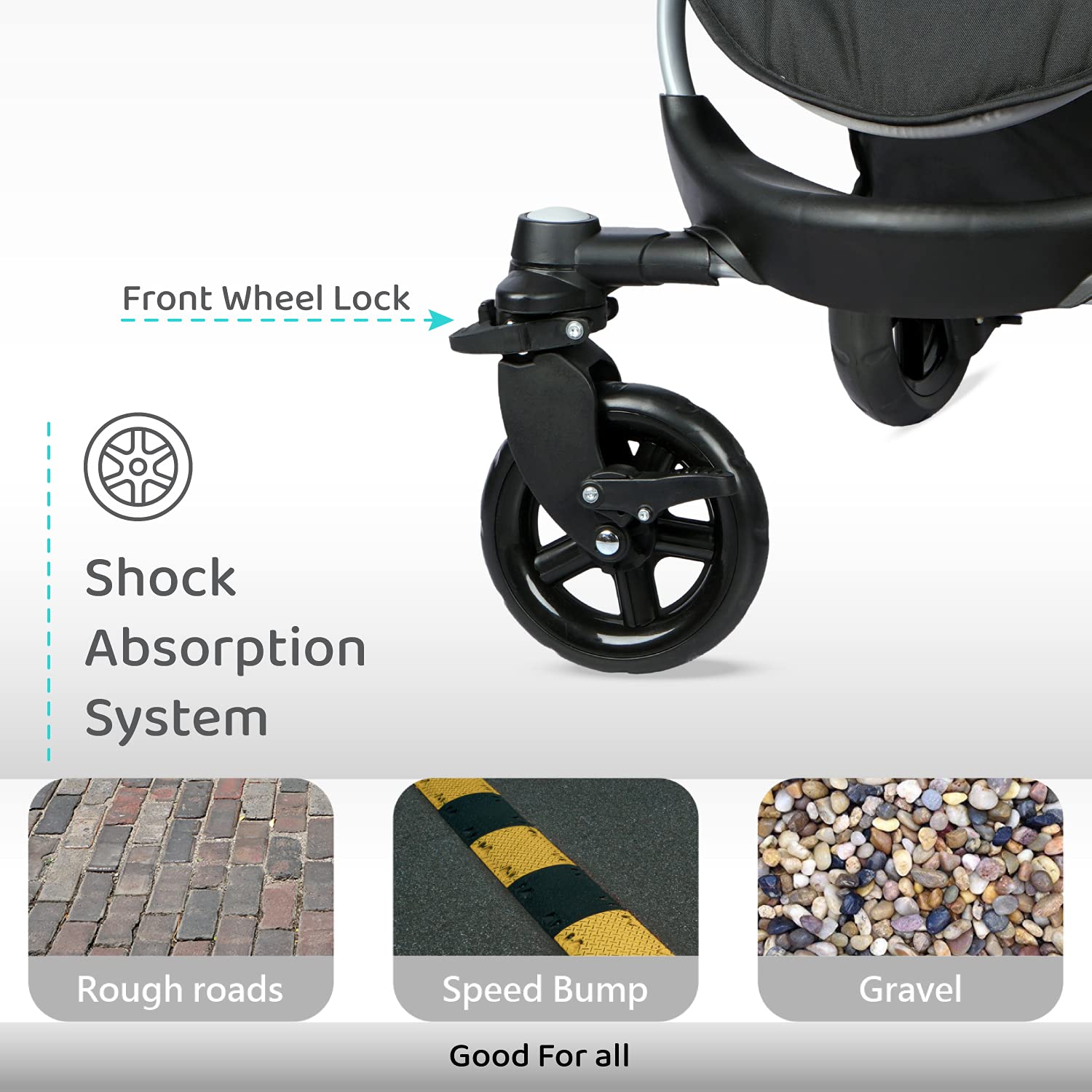 Rainbow R for Rabbit stroller for kids – colorful baby stroller available at www.usmile.toys